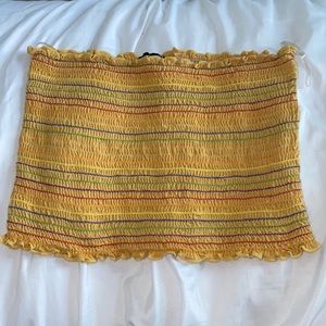 Colorful Strapless Crop Top🌈